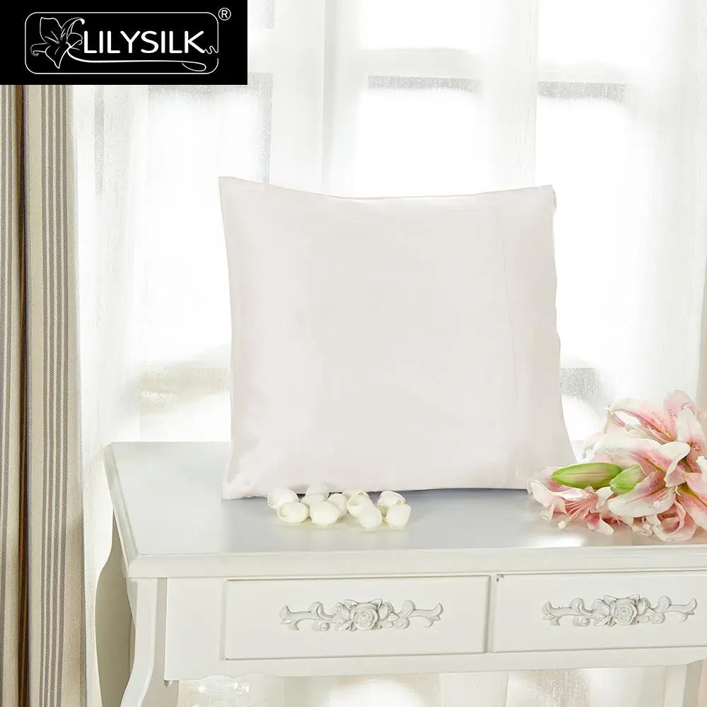 LILYSILK Наволочка шелковая натуральный шелк Малбери 19 Momme 60x60см 70x70см - Цвет: Ivory
