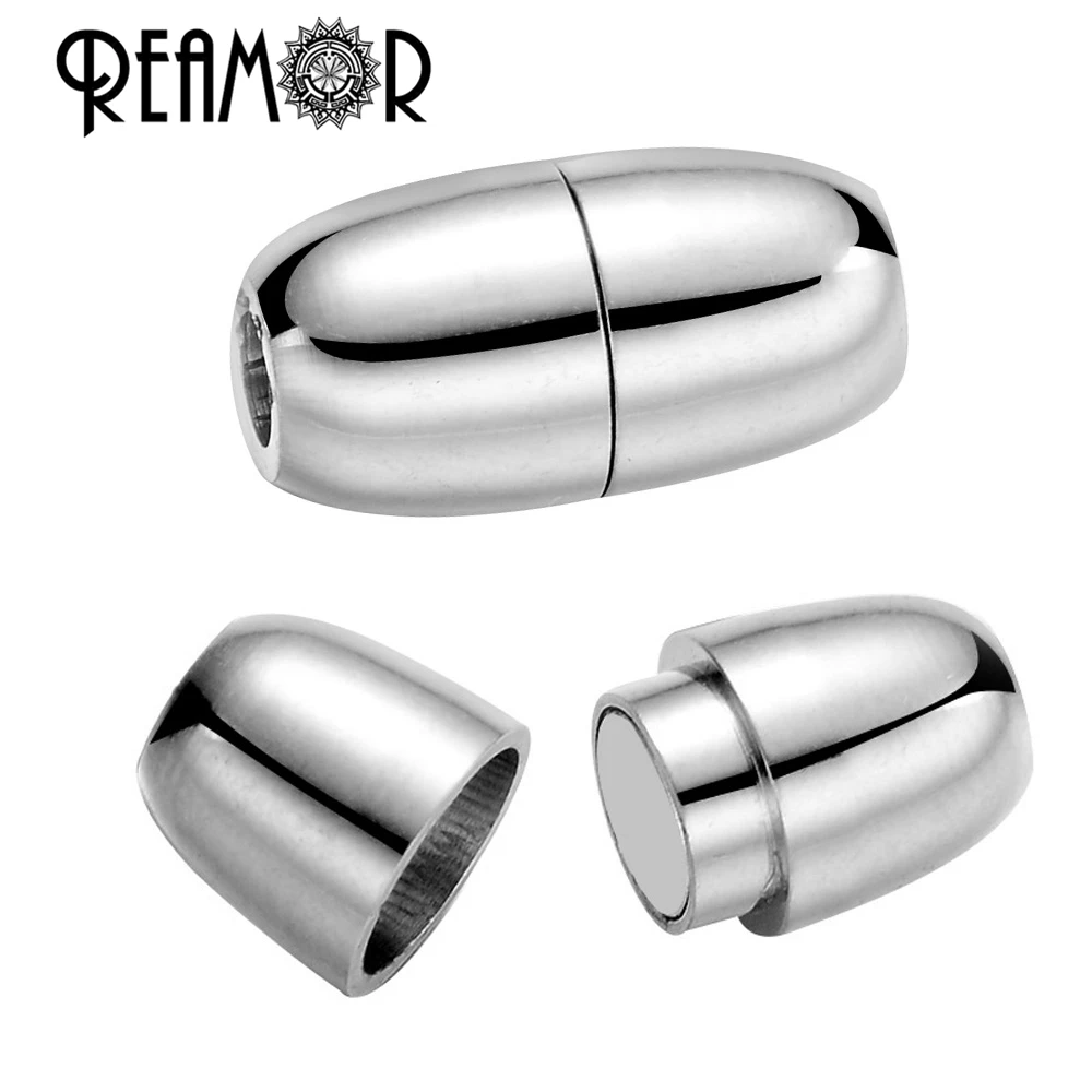 REAMOR 5 шт. 316l нержавеющая сталь 2 мм магнит с мелким отверстием Магнитная застежка