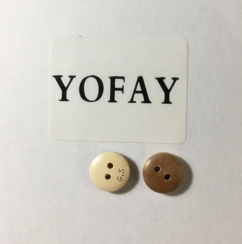 YOFAY 50 ⑤ упак. Кокосовая Скорлупа 2 отверстия Кнопка для рисования