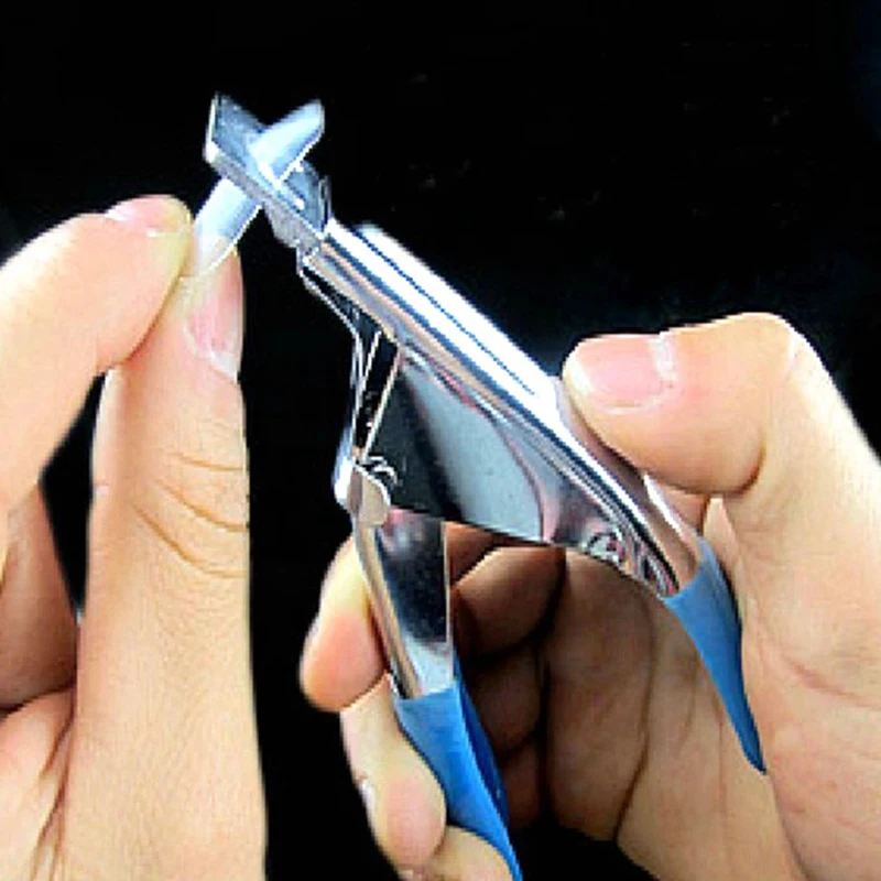 Маникюр ногтей резак Нержавеющая сталь Nail Clipper Акриловые гель Ложные кончик