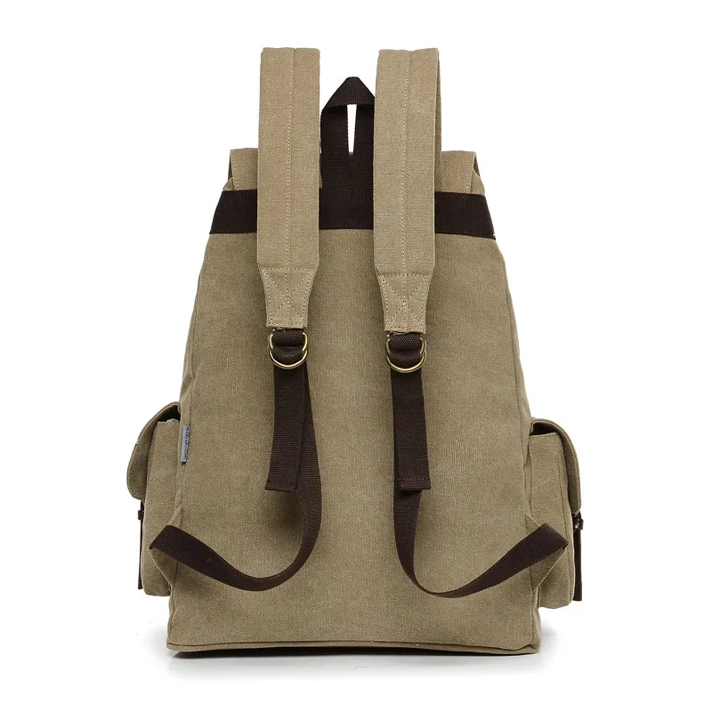 Модный повседневный холщовый мужской рюкзак высокого качества Mochila школьная сумка с кулиской рюкзак унисекс