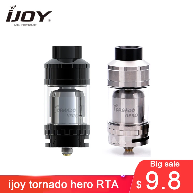 Большая распродажа! Оригинал IJOY Tornado Hero RTA атомайзер и Sub ом бак 5 2 мл воздушный