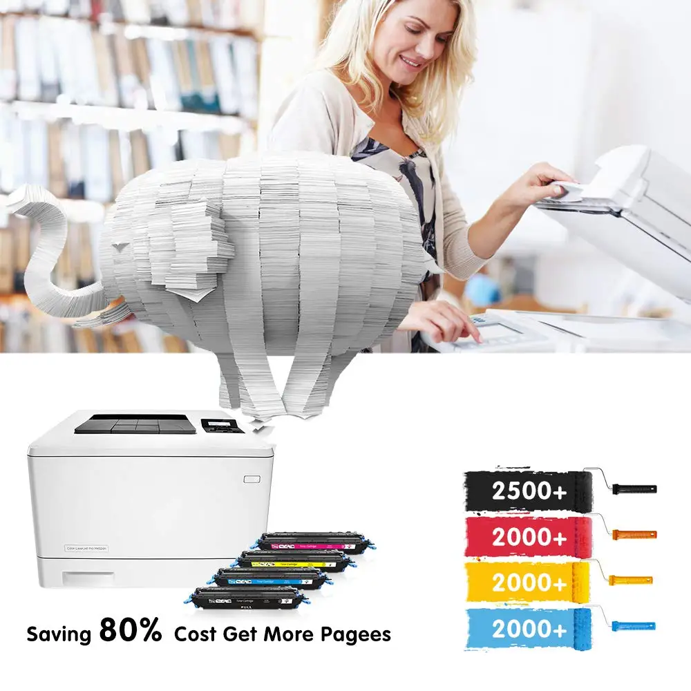 SHIZHI совместимый тонер картридж для HP Q6000A 124A 124a Q6001A Q6002A Laserjet 1600 2600n 2605dn 2605dtn CM1017