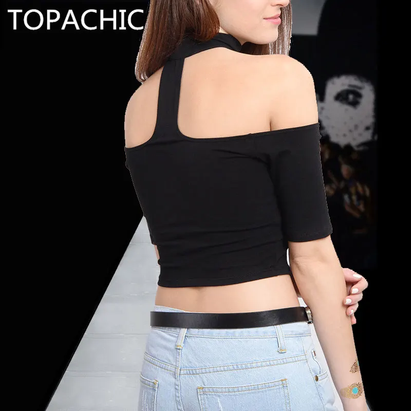Футболка женская черная с коротким рукавом|t shirt halter top|t-shirt sexyblack t-shirt |