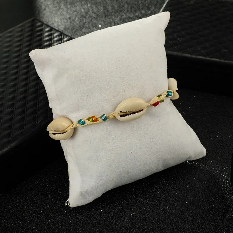 Браслеты на ногу женские в стиле бохо анклеты разных цветов с бусинами богемном