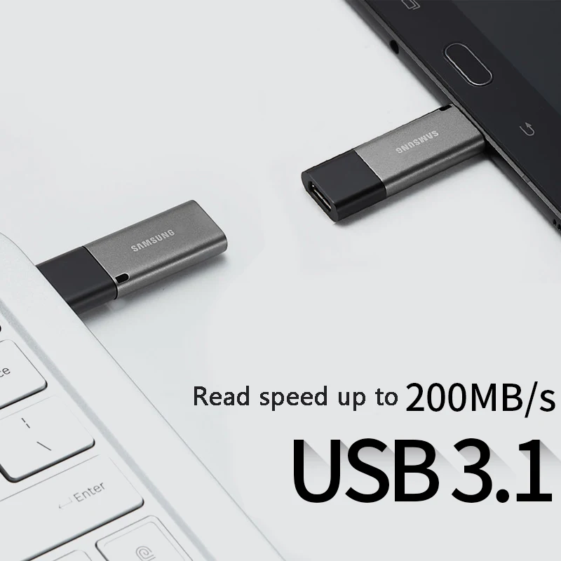 Samsung Usb флэш накопитель 32 ГБ 64 128 г 256 двойной порт флеш диск Usb3.1 Тип C Pendrive Memory Stick