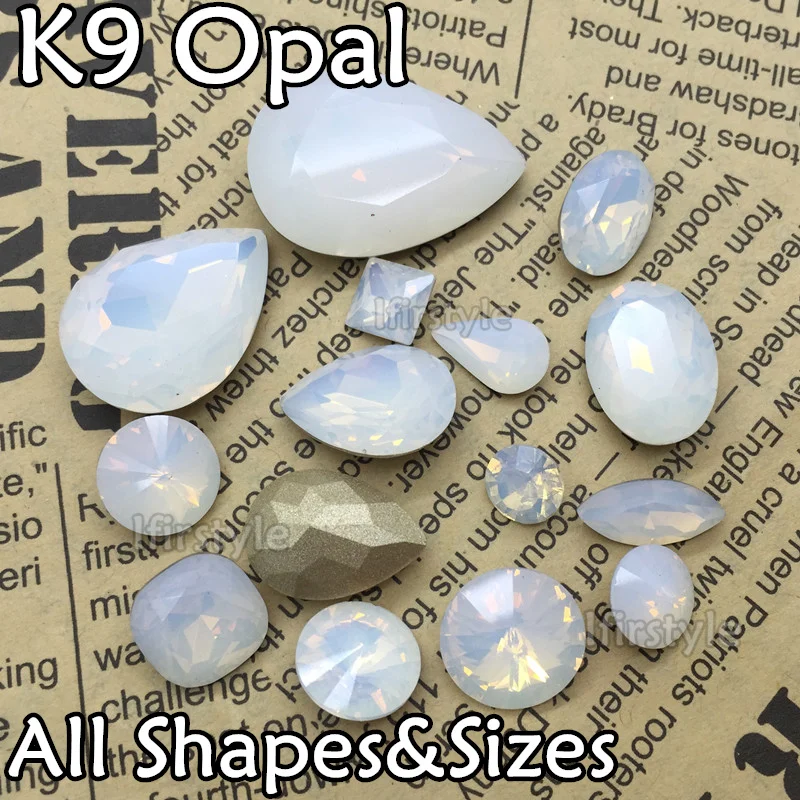 Высокое качество K9 стекло опал кристалл причудливый Камень Белоснежка Цвет