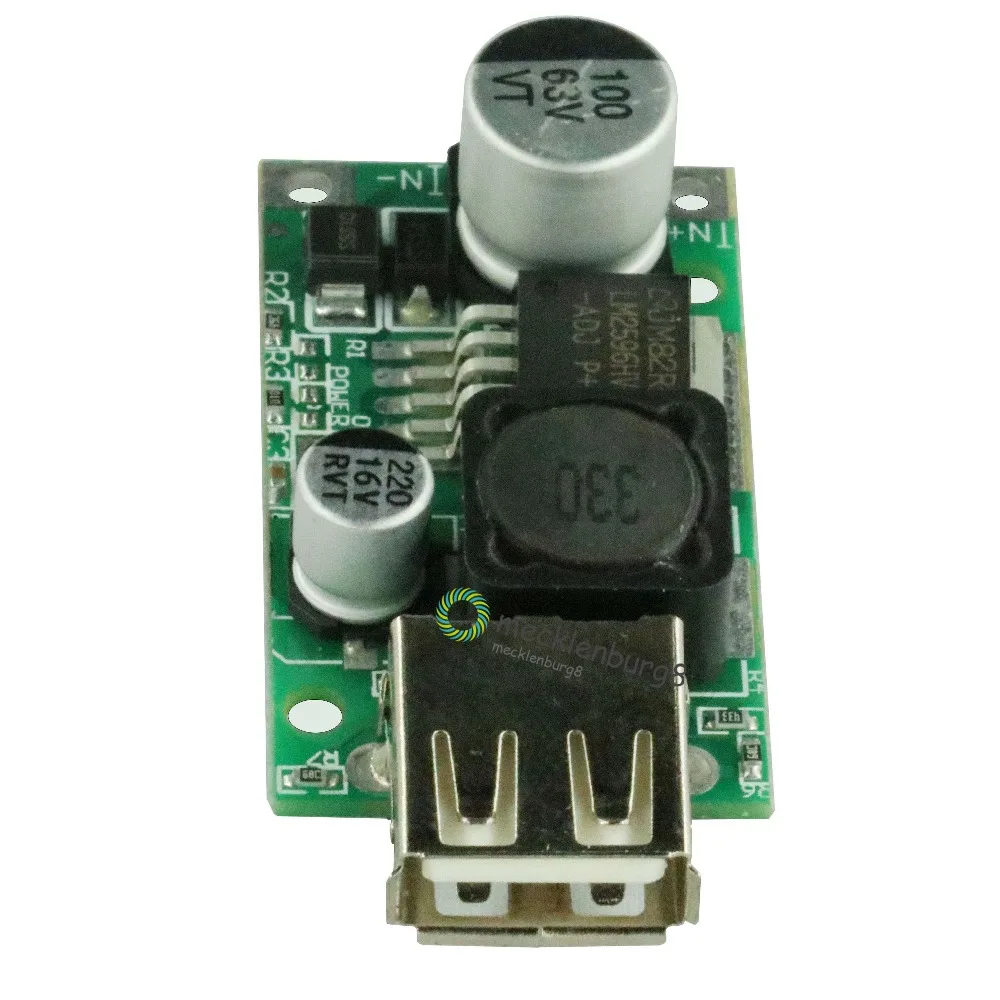LM2596HV 9V 12V 24V 36V 48V to 5V 3A USB Charger Module DC-DC step-down converter module | Электроника