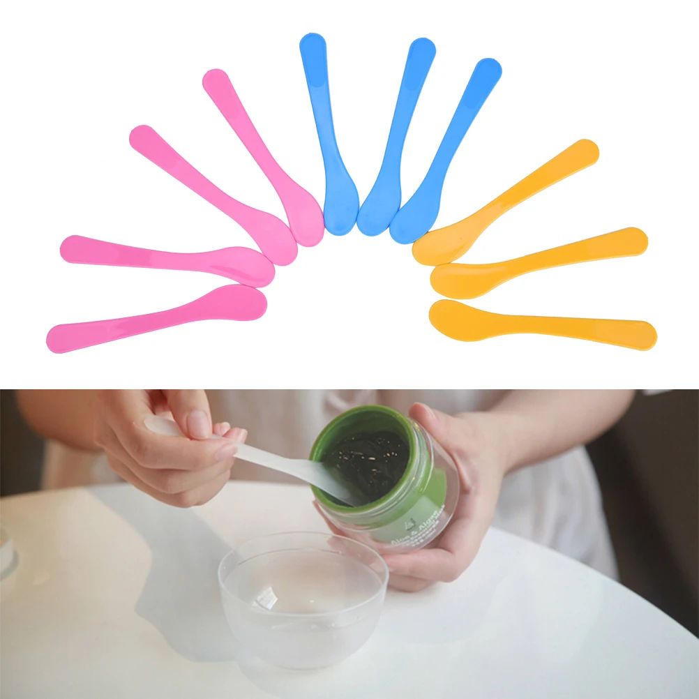 10 шт Красочные DIY маска для лица ложка от косметического шпатель Совок Красота