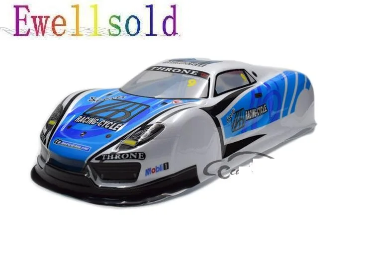 Ewellselling 1/10 ПВХ Окрашенный корпус кузова для RC Hobby гоночный автомобиль (размер 430x185