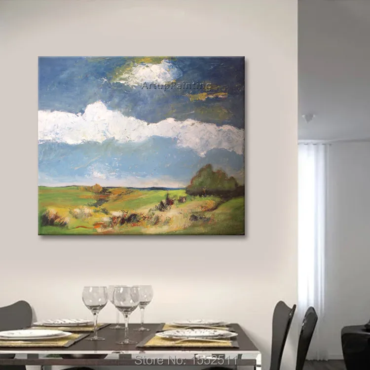 Ручная роспись на холсте картина маслом Рисование Куадрос Декор солнечный день