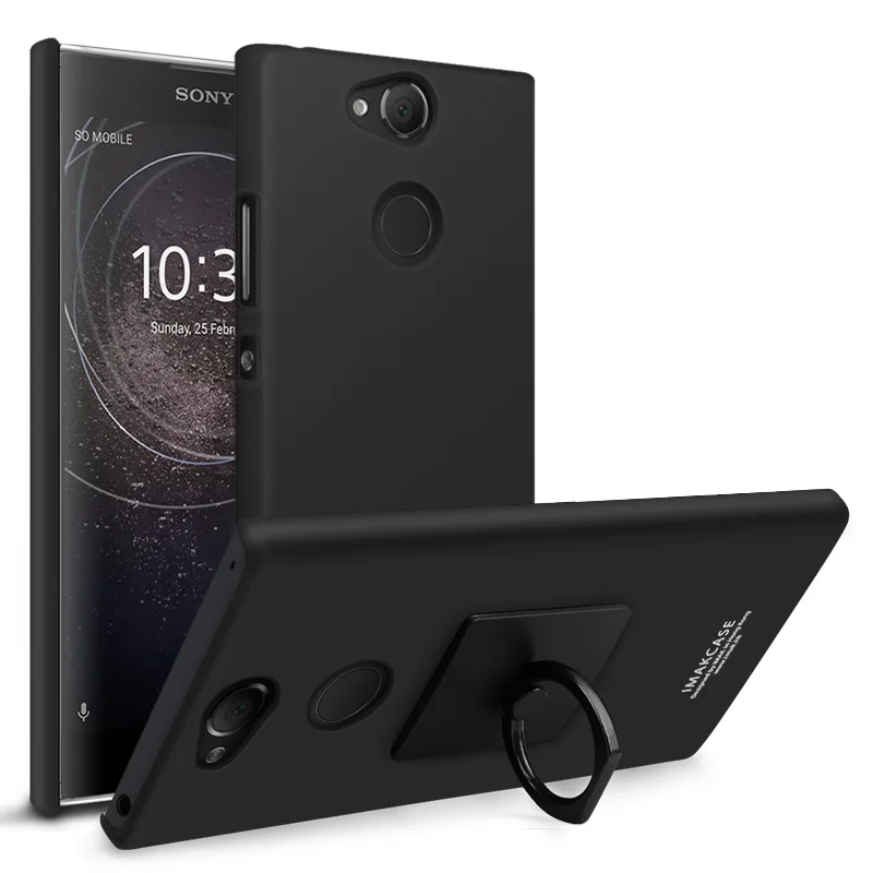 iMak Cowboy Frosted Phone Case For Sony Xperia XA2 + Ring Holder Screen Protector Film Ultra case |