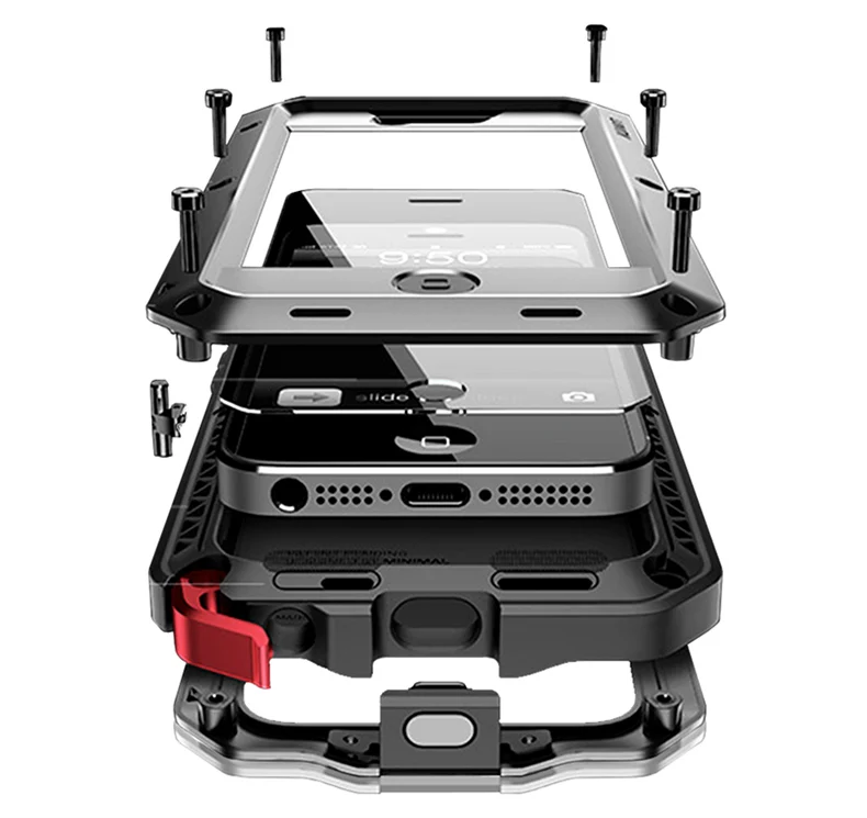 REFUNNEY усиленная защита Броня чехол для iPhone 5 5S SE противоударный металлический чехол Coque Capinha для iPhone5 5 s 5se