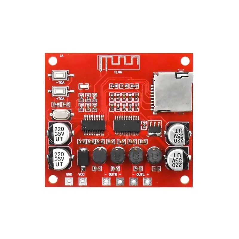 15 Вт * 2 Bluetooth DIY цифровой усилитель мощности двухканальный стерео TF карта