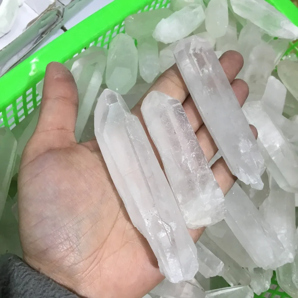 3 шт. натуральный неполированный кварцевый кристалл искусственный камень | Дом и