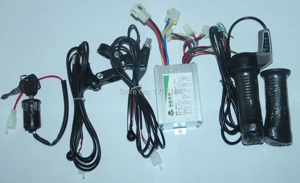 48 в 800 Вт Мотор Матовый контроллер тормозной рычаг Ручка Бар и ключ зажигания В