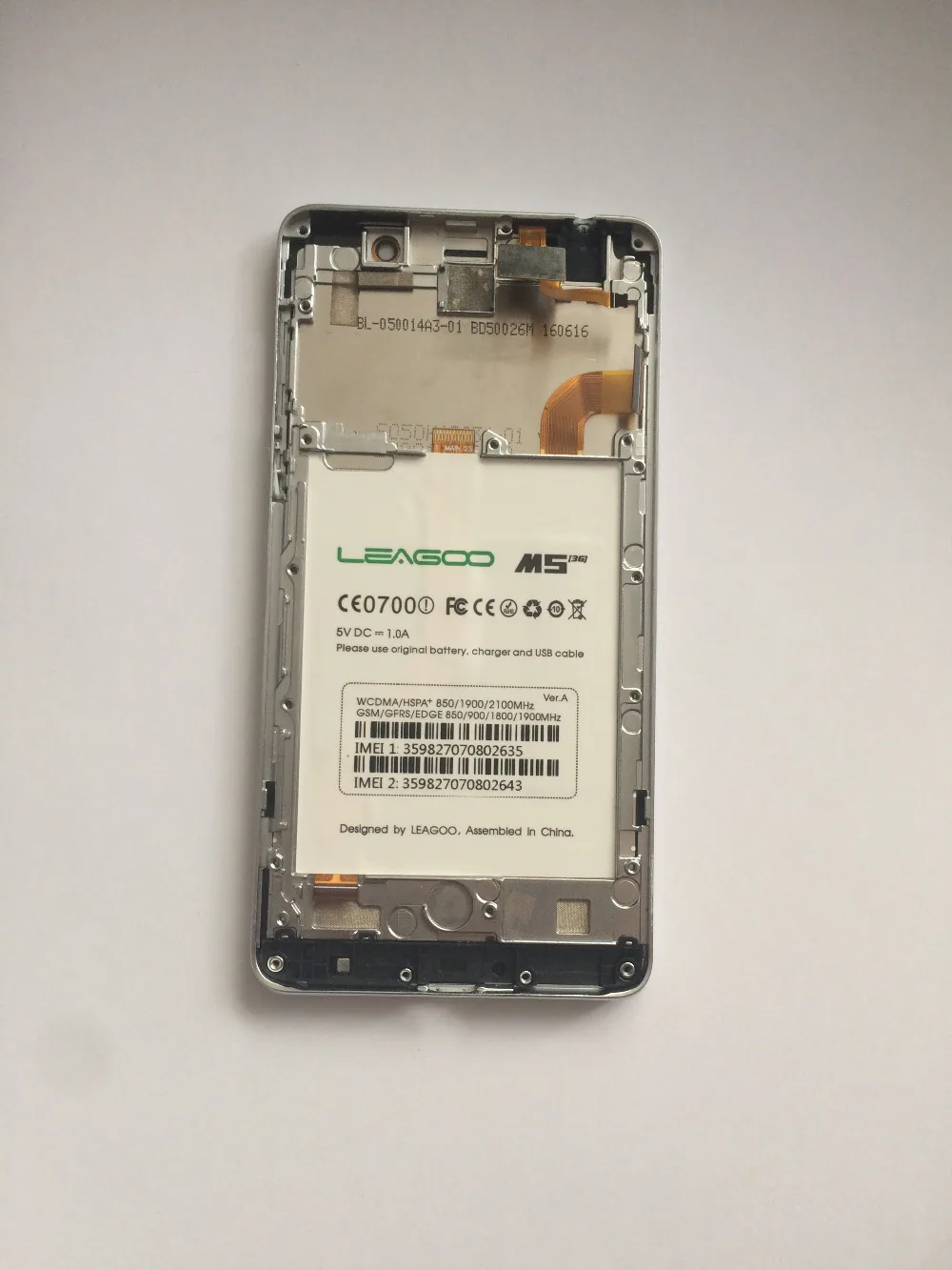 Б/у ЖК-экран + сенсорный экран рамка для Leagoo M5 MTK6580 1 3 ГГц четырехъядерный 5 0 дюйма