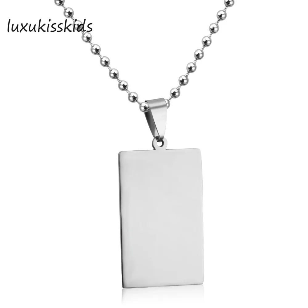 LUXUKISSKIDS Бесплатная Цепочка Модные мужские титановые 316L из нержавеющей стали