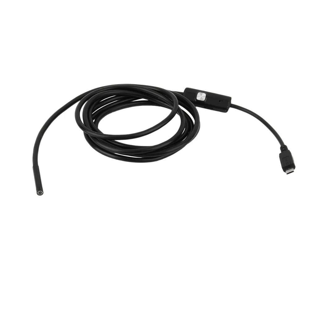 720P трубчатый эндоскоп 5,5 мм 2 м Micro USB HD камера бороскоп осмотр для ПК Android телефон IP67 Водонепроницаемый прицел 6 белых светодиодов