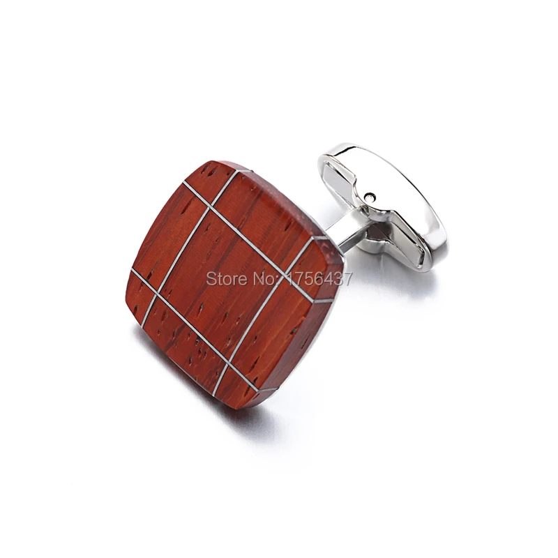 Роскошные деревянные запонки высокое качество брендовые ювелирные изделия