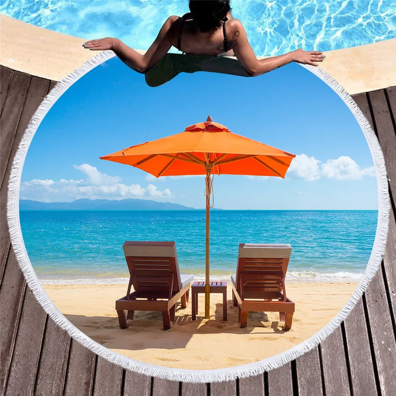 3d пляжное полотенце с изображением острова Maldives голубое небо белые облака