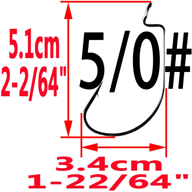 size 5I0 Рыболовные крючки из высокоуглеродистой стали, 50 шт., 8#6#4#2#1#1/0# до 5/0# крючковый крючок, приманка, червь, Pesca для мягкой приманки, снасти, аксессуары - Цвет: size 5I0
