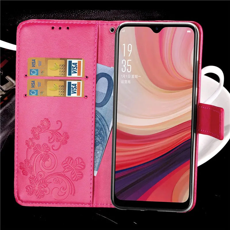 Чехол из искусственной кожи с защелкой для OPPO AX7, чехол для книги, кошелек, подставка для карт, чехол для телефона OPPO A3S A5S, AX5S, A5, A7, K1, чехол