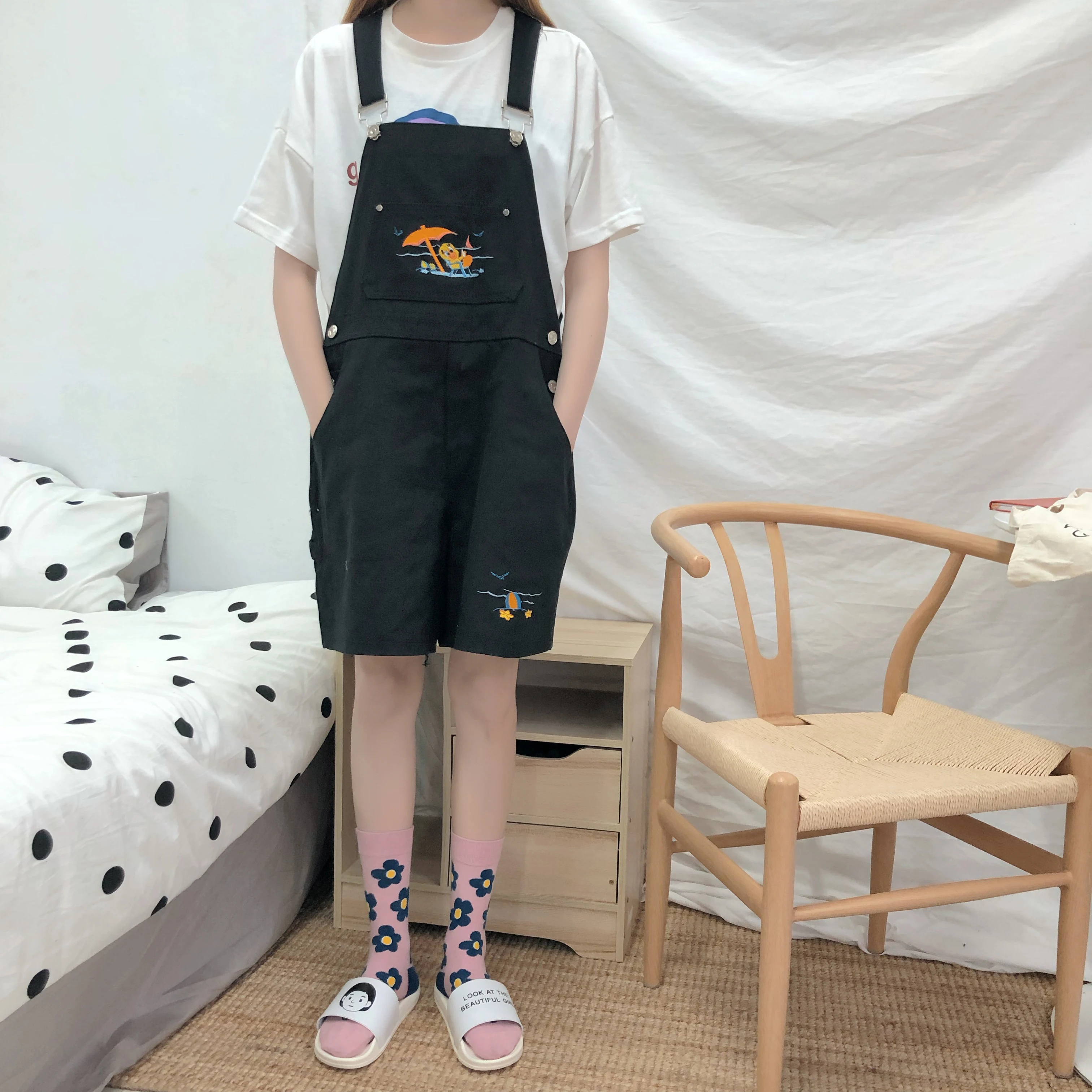 Шлепанцы женские с буквенным принтом пляжные сандалии на толстом каблуке