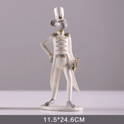 17069 Творческий смолы качели мышь солдатский Меч Модель комнаты талии Танцы Балетные девушки фигурки изделия из полимера подарки - Цвет: 17069