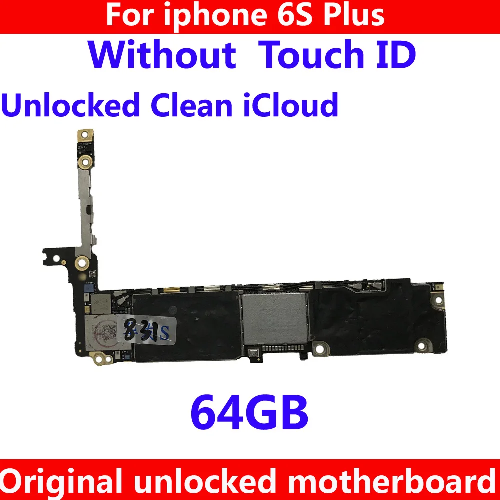 Высококачественная оригинальная материнская плата без touch ID для iphone 6 S Plus 64 Гб