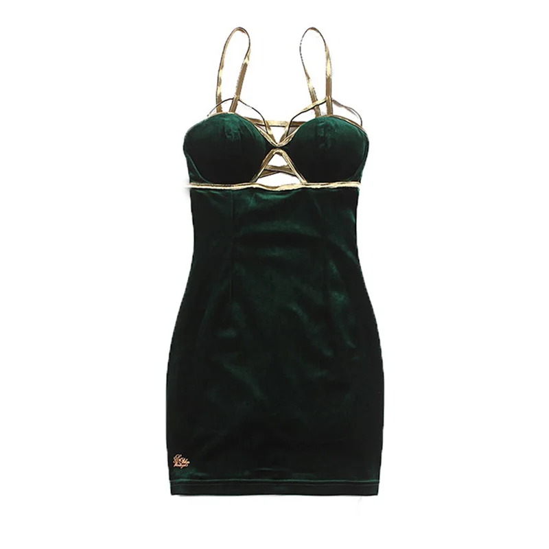 Le palais винтажное супер сексуальное бархатное платье стрейч золотистого цвета