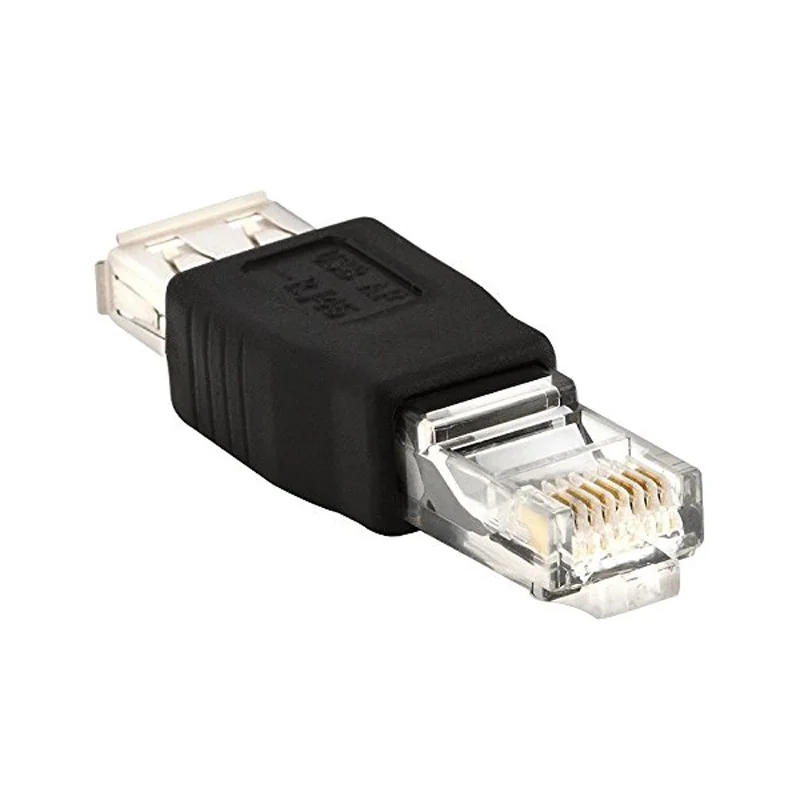 USB Type A 2 0 гнездовой разъем Ethernet штекер адаптер конвертер Разъем Новое
