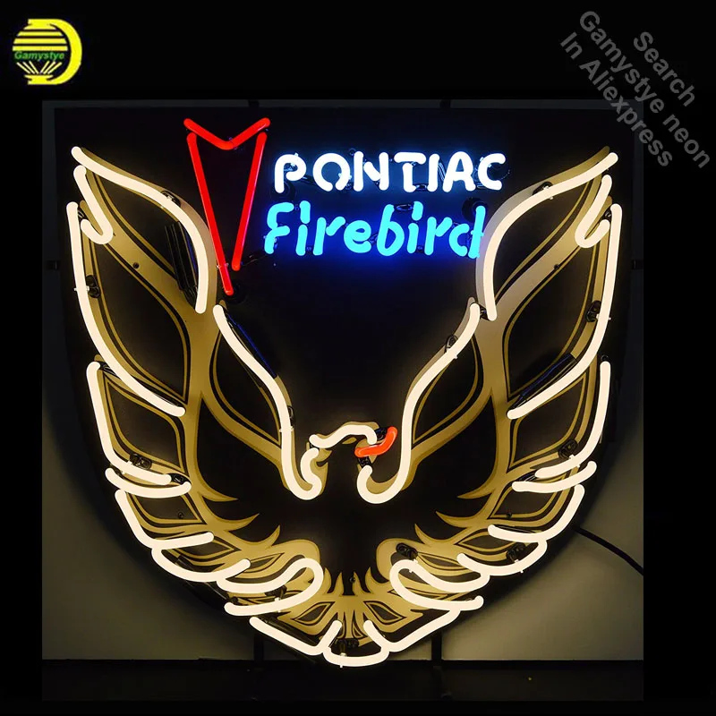 

Neon Sign for Ponti Firebird Gold Neon Bulbs Sign Beer Bar Pub club Store Display Cool Neon Tube Sign handcraft Publicidad board
