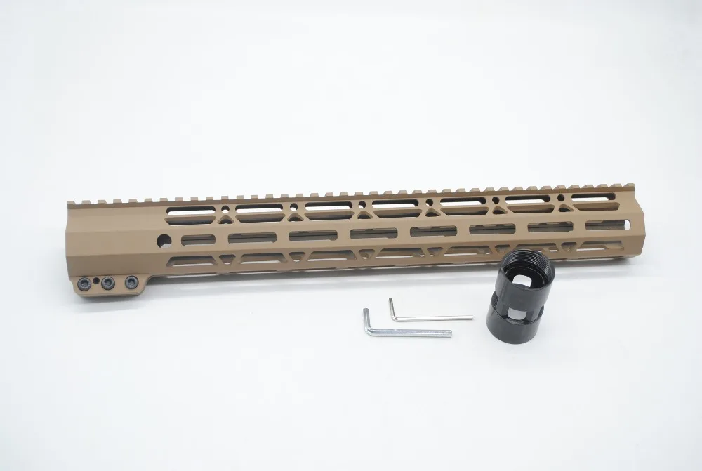 TriRock 15 ''inch M-lok Handguard рельсовый зажим стиль свободный поплавок Picatinny Mount System Fit