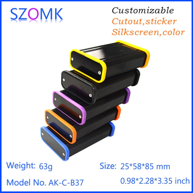 10 шт. алюминиевые чехлы с силиконовым кольцом 25*58*85 мм|extrusion|box favorbox |