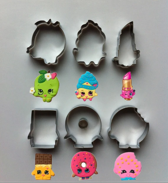 

Wholesale New! cartoon shape stainless steel cookie cutter 6 pieces/lot 5lots