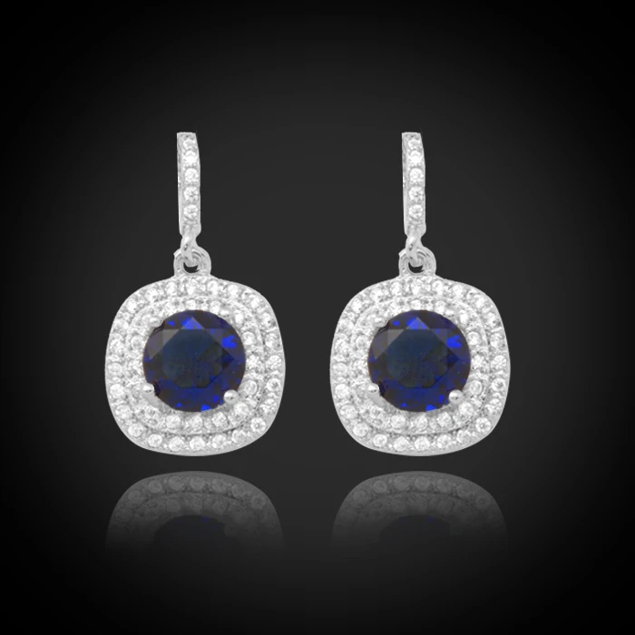 Женские серьги подвески с фианитом 1 25 карата|earrings for|dropping earrings for womencrystal drop |