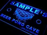qr tm name personalized custom beer pong cave bar beer neon light light signs