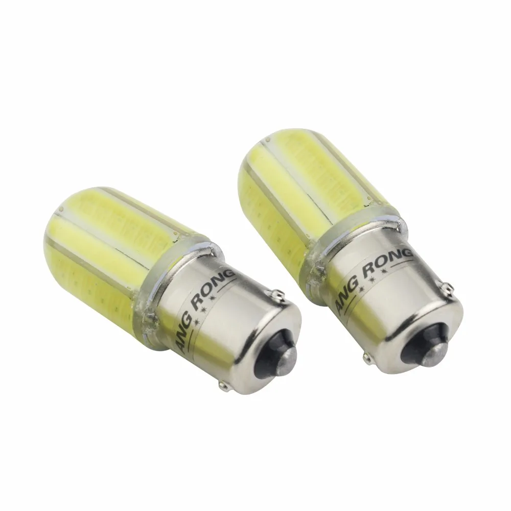 ANGRONG 2x BAU15s PY21W Светодиодная лампа 8W COB индикатор поворота стоп сигнала светильник