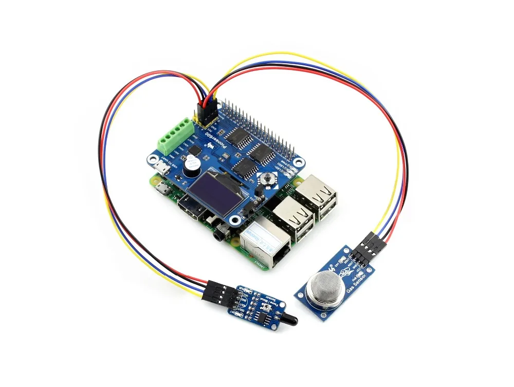 Waveshare Pioneer600 Raspberry Pi Плата расширения разные компоненты поддерживает Raspberry Pi A+/B+/2B/3B/3B+ USB в UART