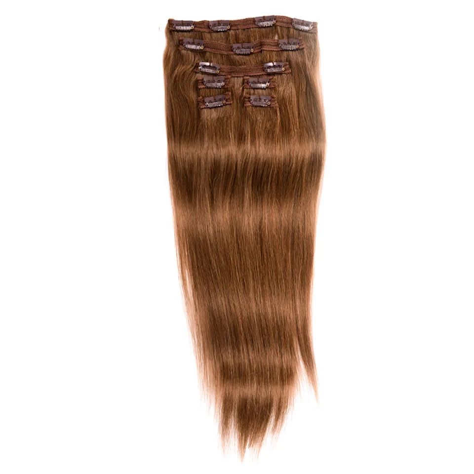 LADYSTAR remy заколки для волос 100% человеческие волосы наращивания Платиновые длинные