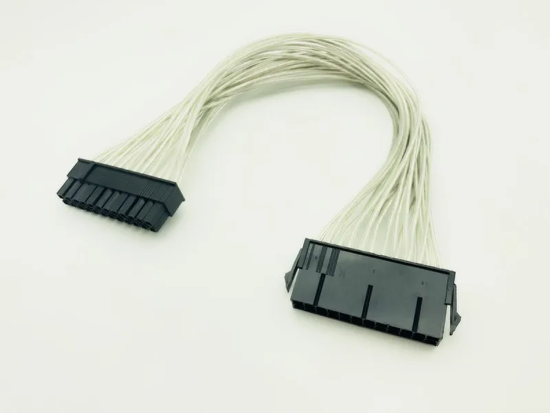 5 шт. ATX 24 Pin Штекерный Женский удлинитель питания внутренний PC PSU TW разъем провод