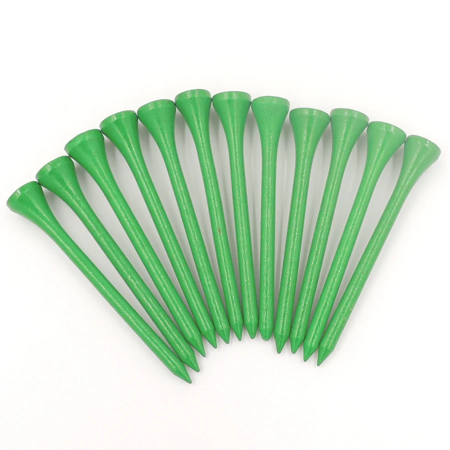 50 шт./лот тройники для гольфа 70 мм деревянные Тройники olf профессиональные