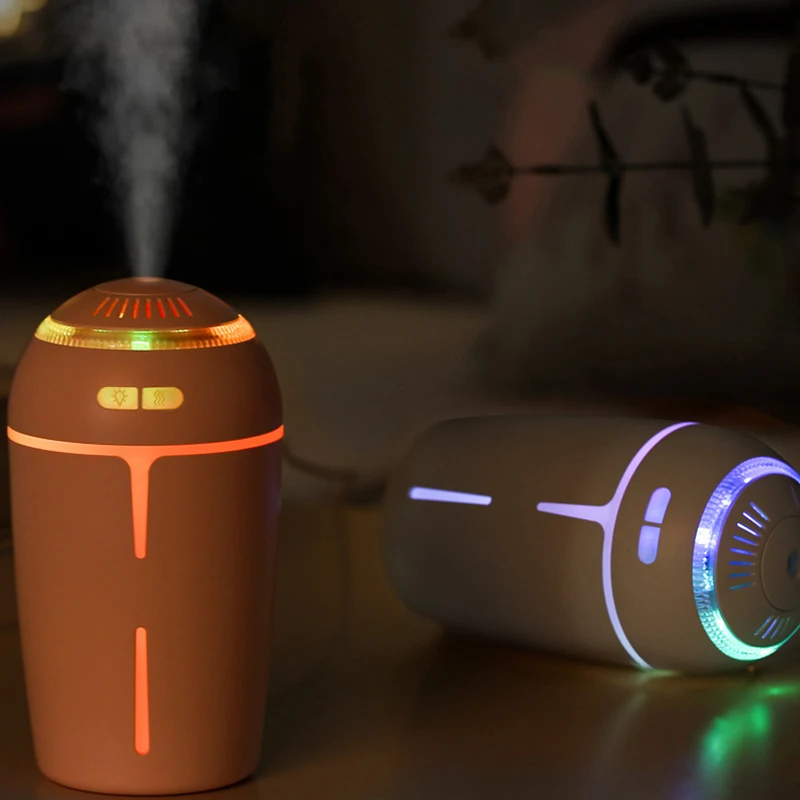 Car Humidifier USB Essential Oil Aroma Diffuser LED Lights For Office Home Ultrasonic Air 300ML Atomizer Fogger | Бытовая техника