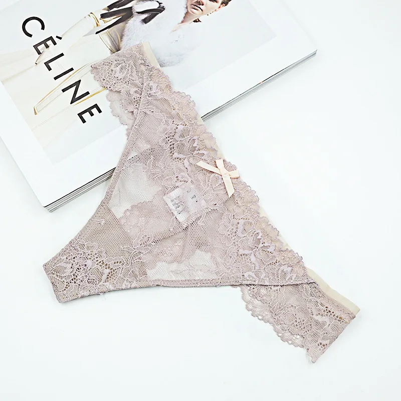 Женские сексуальные стринги бесшовные кружева с низкой талией страсть