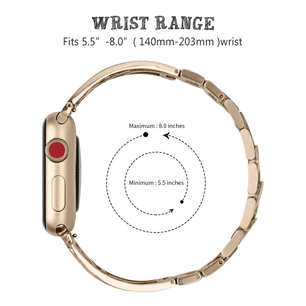 Ремешок для Apple Watch Band Series 6 SE 5 4 3 2 38/42 мм 40/44 модный резной стальной браслет со
