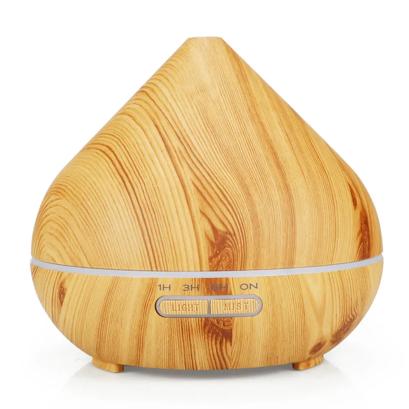 light wood grain HON SUN 500 мл пульт дистанционного управления увлажнитель воздуха эфирные масла диффузор увлажнитель воздуха светодиодный Арома диффузор Ароматерапия - Цвет: light wood grain