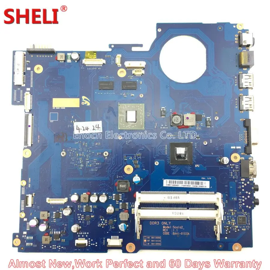 MOUGOL BA92 09429A 09429B ноутбук материнская плата для Samsung RV515 NP Scala2 BA41 01532A E450 HD 6470M