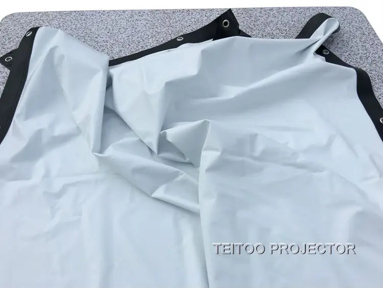 Мягкий черно-белый экран для проектора с занавесом ПВХ 120 дюймов 4:3 быстро