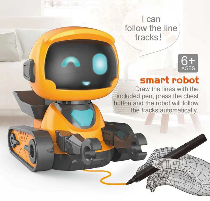 Новейшая смарт щетка отслеживающая линия часы пульт дистанционного управления